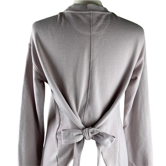 Calvin Klein Performance Dusty Rose Sweatshirt with Tie Backs Size - Picture 6 of 8